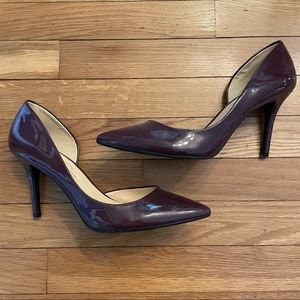 Jessica Simpson Purple Heels 9 M d’orsay Pumps “Livvy” Eggplant Wine